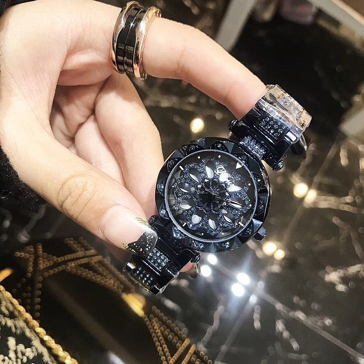 Timini Women's Elegant Stainless Steel Diamond Watch