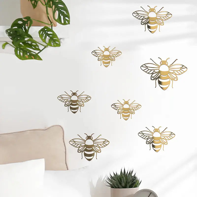 12pcs Removable Bee Wall Stickers for Home Decor