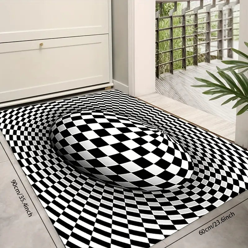 3D Illusion Area Rug - Abstract Geometric Design