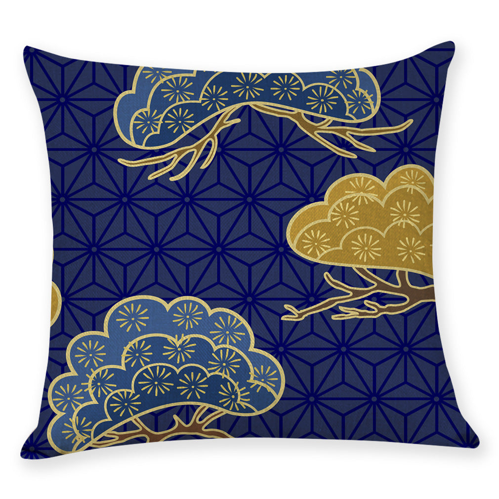Japanese Style Cotton Linen Pillow Covers for Cars
