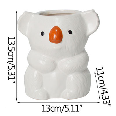 Cute Koala Pen Holder and Succulent Flower Pot