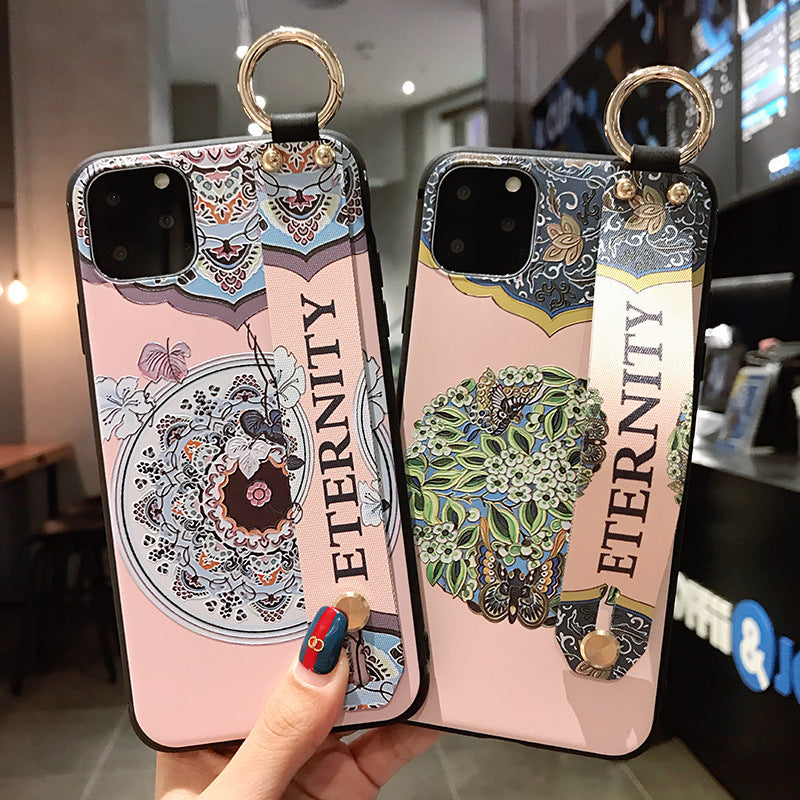 Colorful Ethnic Style Phone Case with Strap Stand