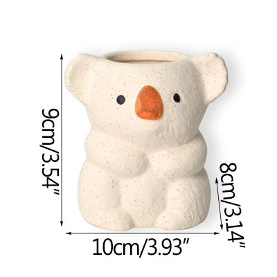 Cute Koala Pen Holder and Succulent Flower Pot
