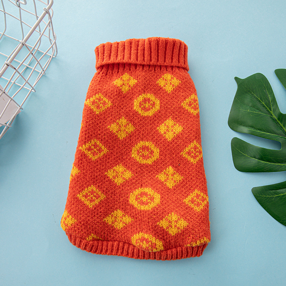 High-Neck Summer Sweater for Small to Medium Dogs