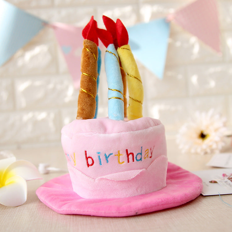 Pet Transformation Hat - Cute Cat Birthday Cake Hat