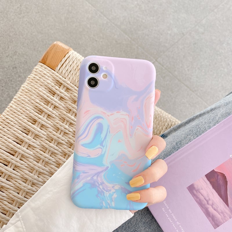 Watercolor Ink Painting Phone Case for Apple Devices