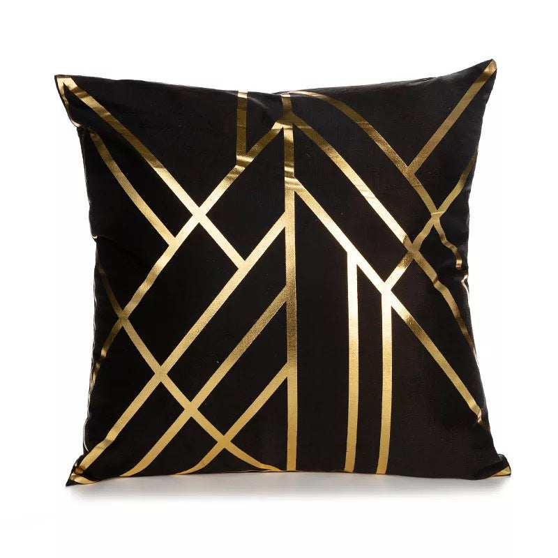 Single-Side Bronzing Cushion Cover for Home Decor