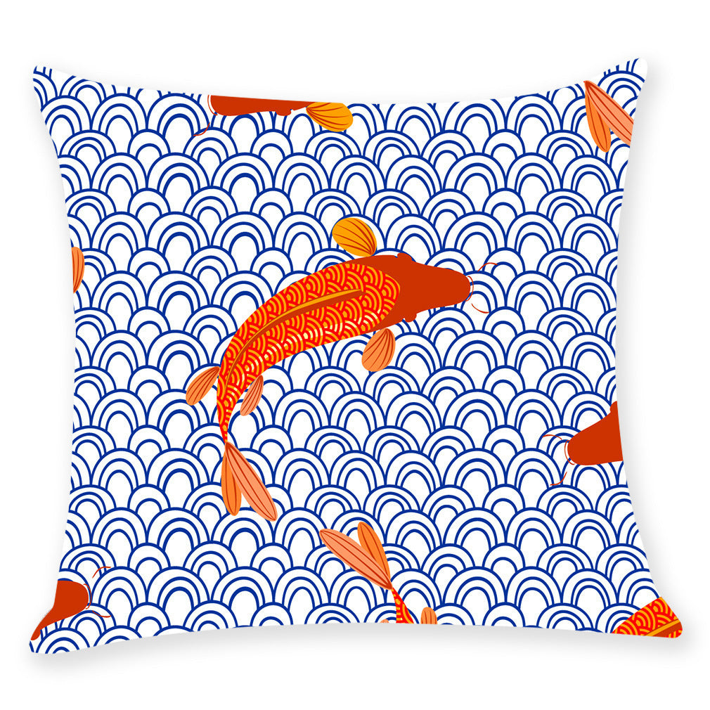 Japanese Style Cotton Linen Pillow Covers for Cars