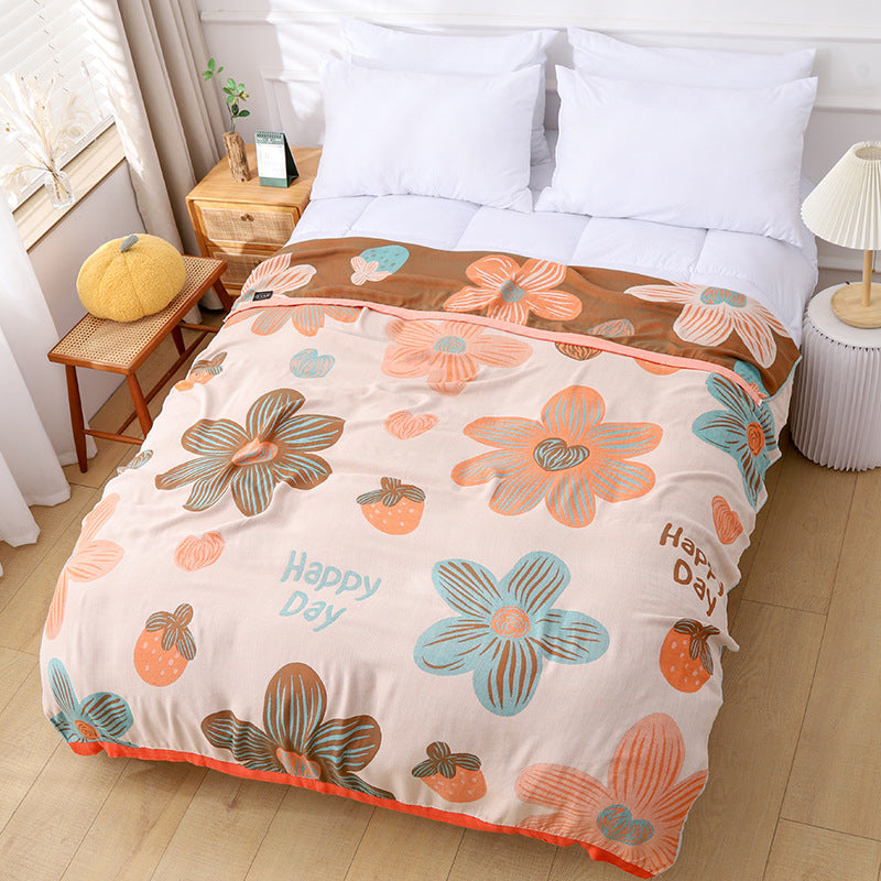 Bamboo Fiber Cooling Blanket - Reversible Summer Quilt