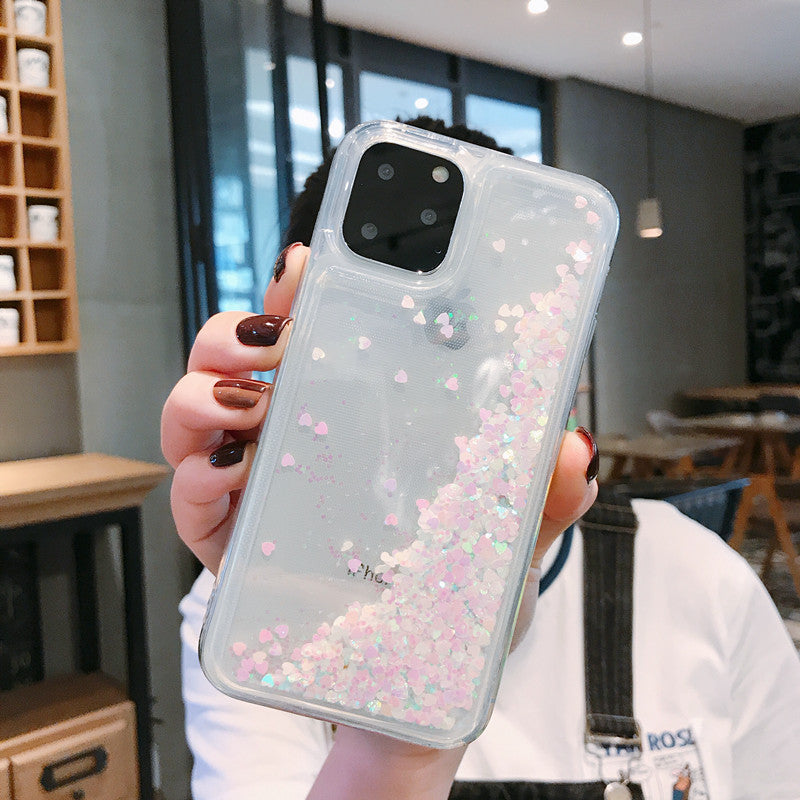 Dynamic Quicksand Shell with Soft Edge Glitter Liquid