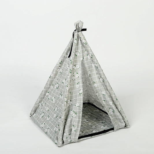DIY Folding Tent Dog House with Mosquito Netting