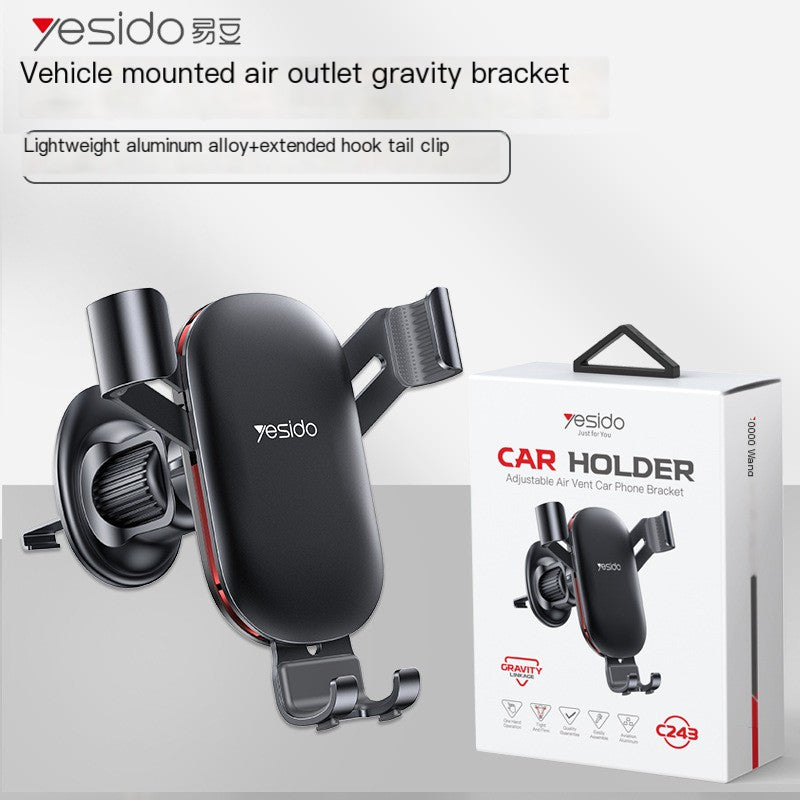 Yesido Car Phone Holder with Gravity Metal Base