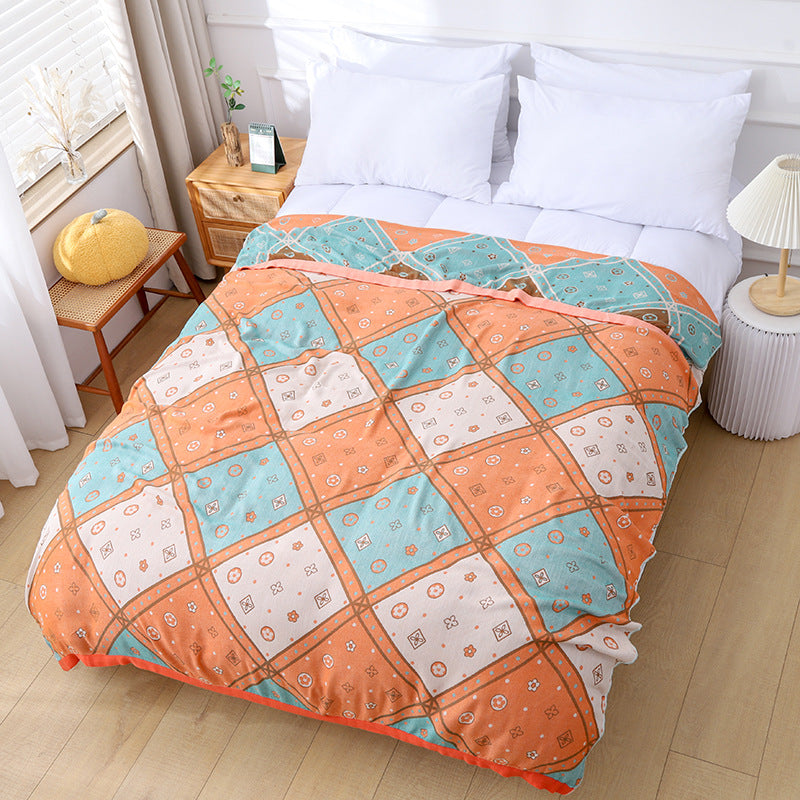 Bamboo Fiber Cooling Blanket - Reversible Summer Quilt