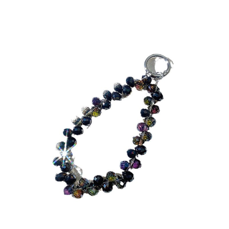 Creative Crystal Phone Chain with Elegant Beads and Design