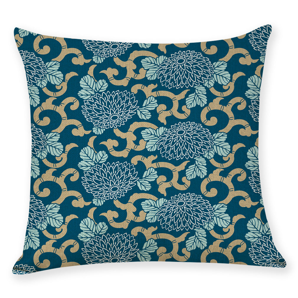 Japanese Style Cotton Linen Pillow Covers for Cars