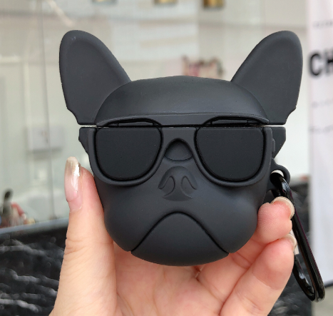 Cute Cartoon Bulldog Headphone Case Cover