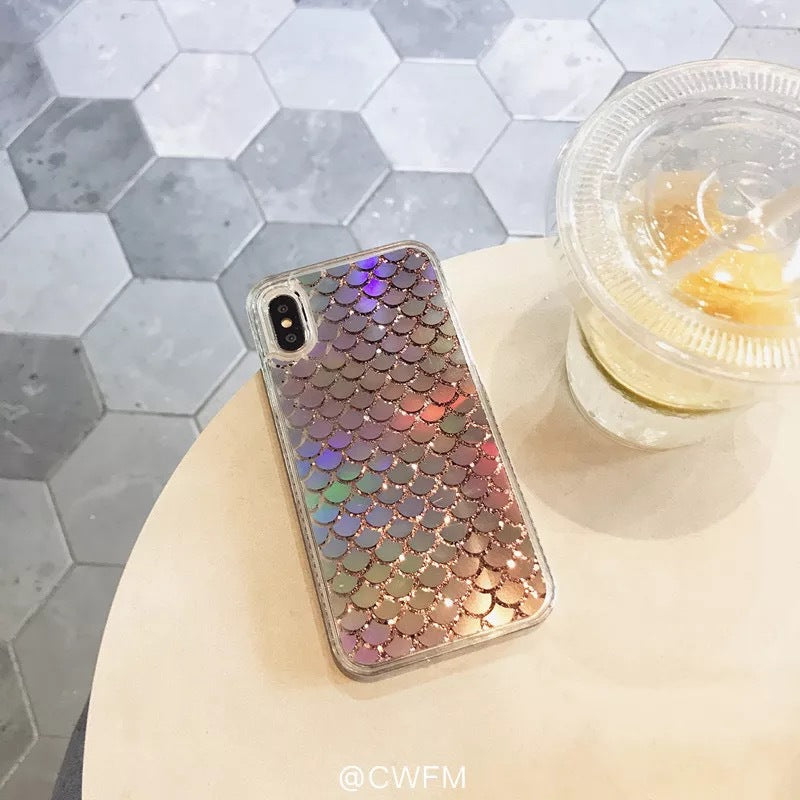 Iridescent Fish Scale Phone Case for iPhone Xs Max