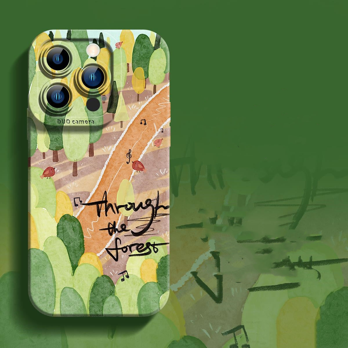 All-Inclusive Liquid Silicone Phone Case - Through The Forest