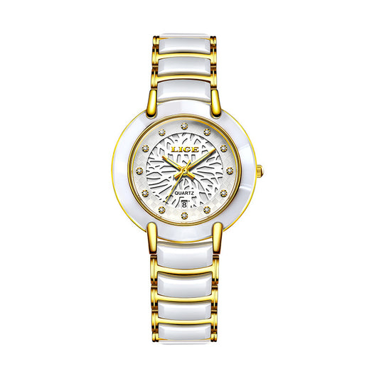 Imported Movement Ceramic Watch for Couples