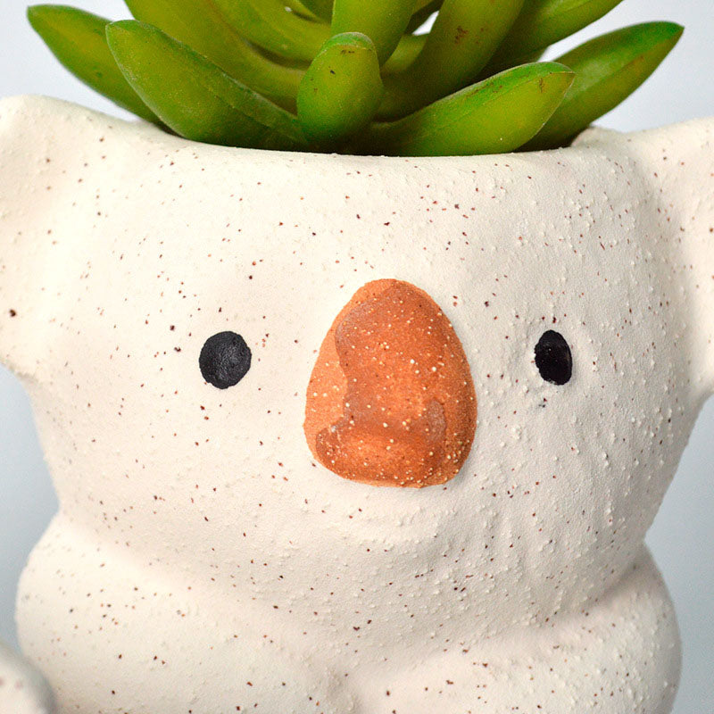Cute Koala Pen Holder and Succulent Flower Pot