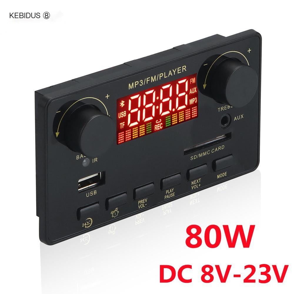 12V Car FM Radio Module with MP3 Player and Decoder