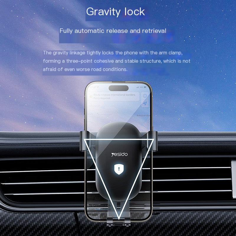 Yesido Car Phone Holder with Gravity Metal Base