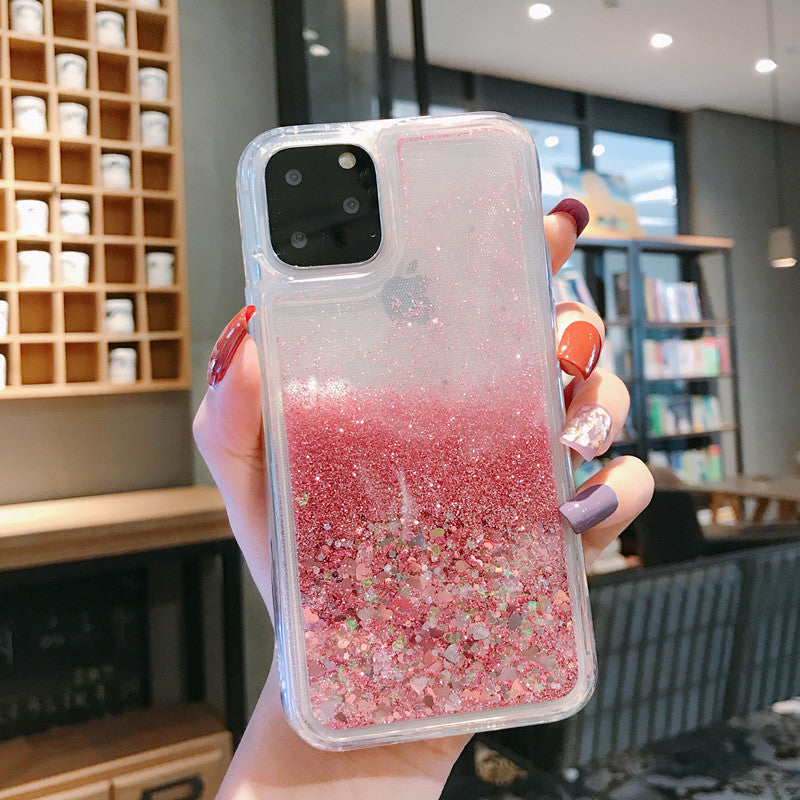 Dynamic Quicksand Shell with Soft Edge Glitter Liquid