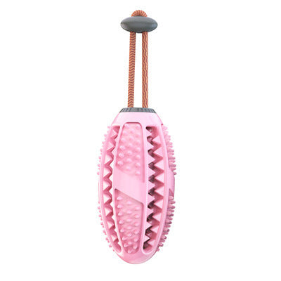 Interactive Dog Food Leakage Toy - Elastic Rubber Ball
