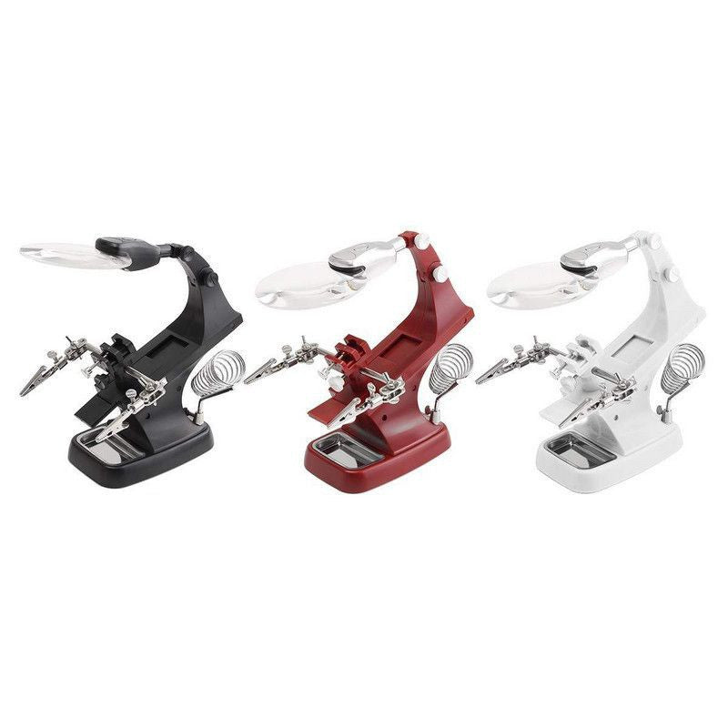 Magnifier 3X/4.5X Welding Desk with LED Alligator Clip