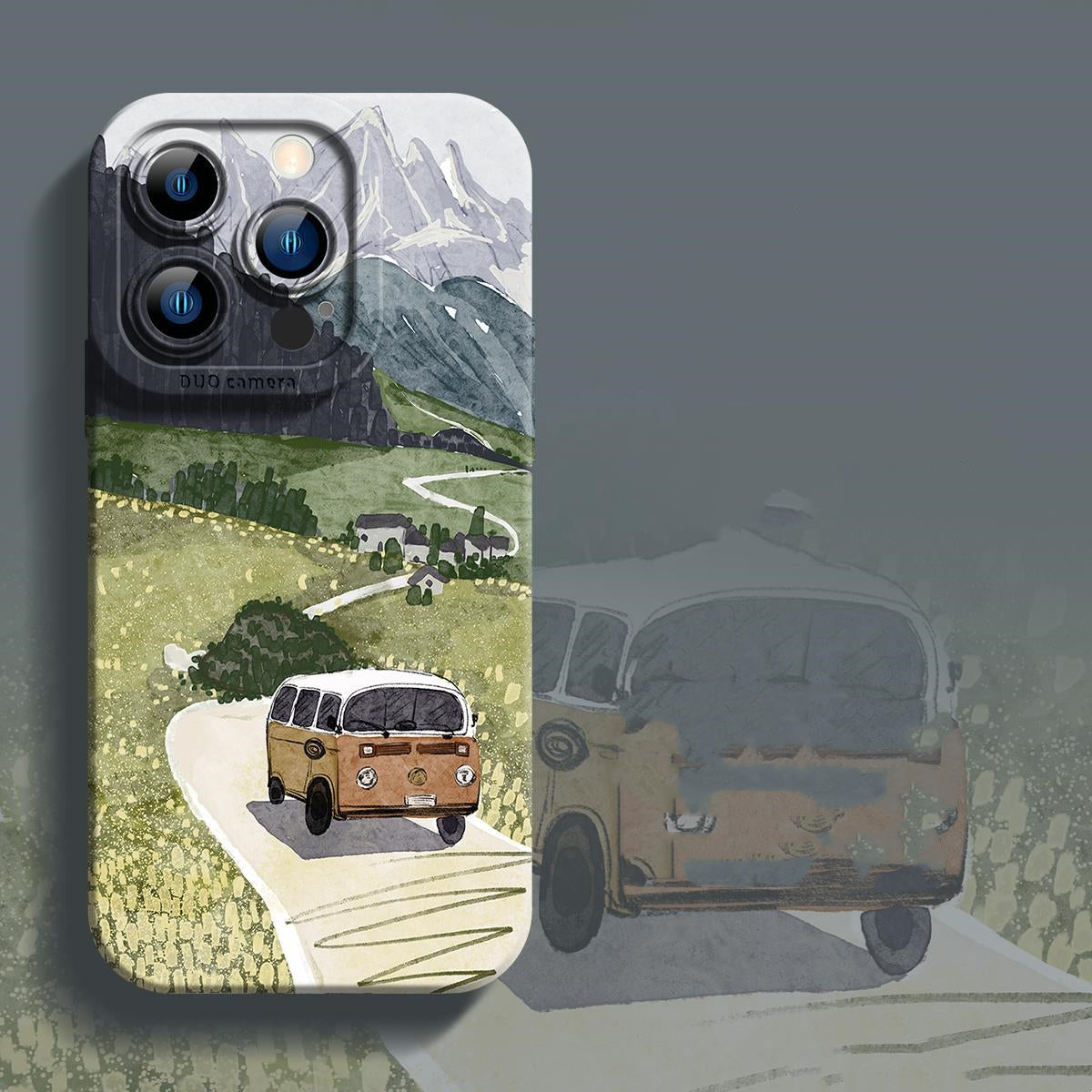 All-Inclusive Liquid Silicone Phone Case - Through The Forest