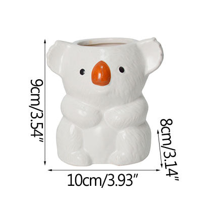 Cute Koala Pen Holder and Succulent Flower Pot