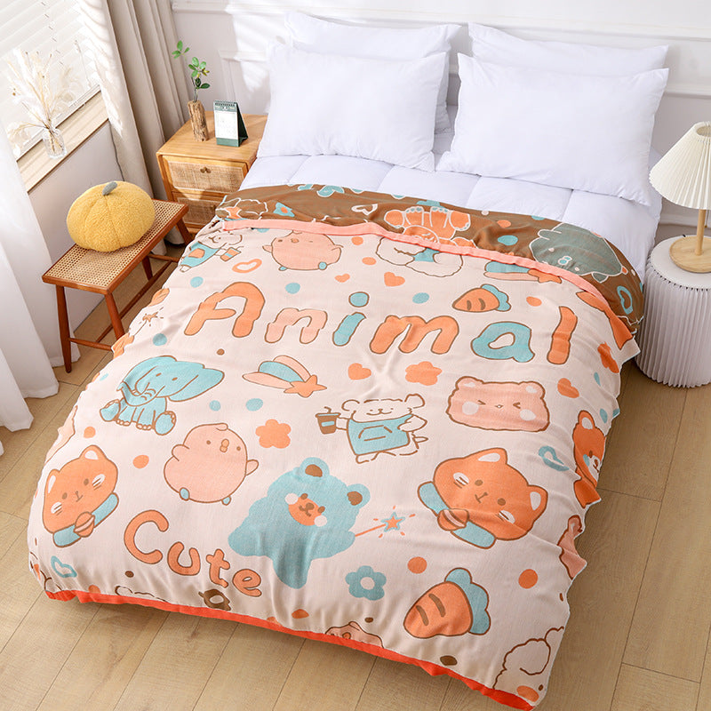 Bamboo Fiber Cooling Blanket - Reversible Summer Quilt