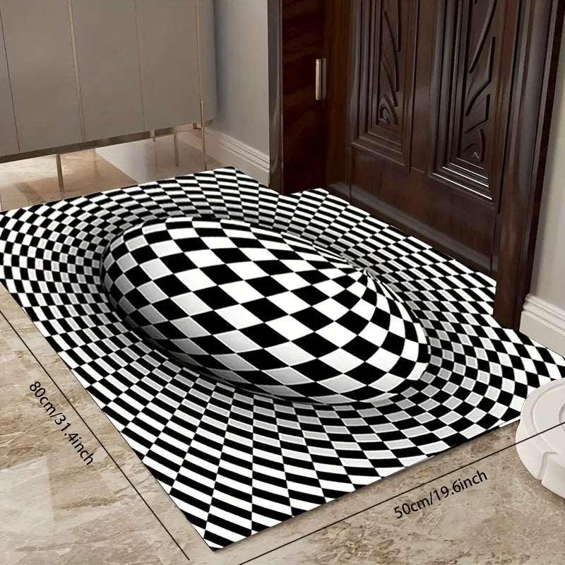 3D Illusion Area Rug - Abstract Geometric Design