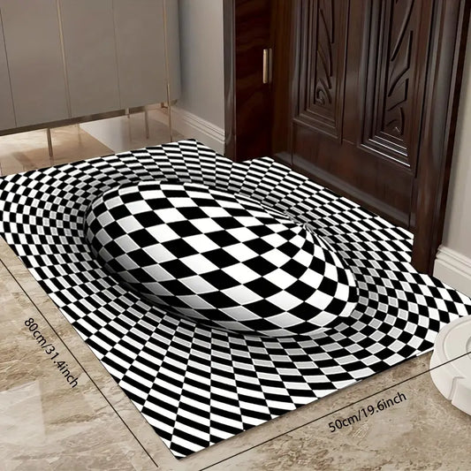 3D Illusion Area Rug - Abstract Geometric Design